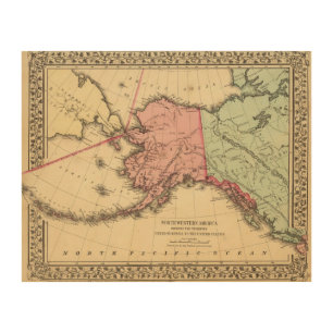 NW America Map by Mitchell Wood Wall Art