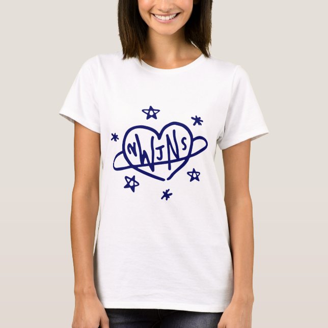 NWJNS Newjeans Girlband Kpop Fandmade T-Shirt (Front)