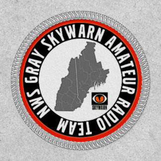 NWS Gray SKYWARN patch with velcro backing
