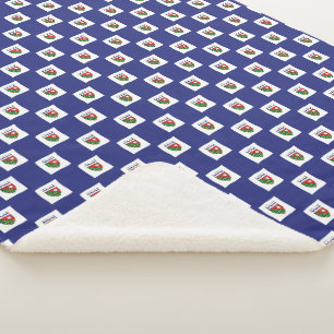 NWT Throw Blanket Custom NWT Flag Sherpa Blanket