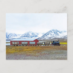 Ny-Alesund locomotive, Svalbard, Norway Postcard
