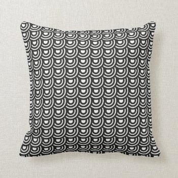 Ny Art Deco Metropolitan Modern Black And White Throw Pillow by BridalSuite at Zazzle