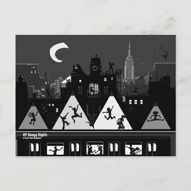 NY Boogy Nights Postcard (Front)