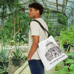 NY Botanical Garden Italy Greenhouse Gardening Crossbody Bag