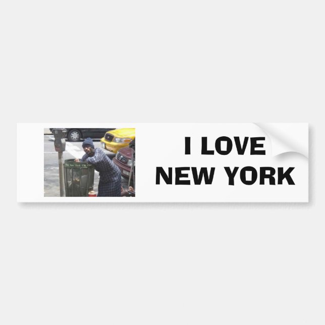 ny-bum00[1], I LOVE NEW YORK Bumper Sticker (Front)