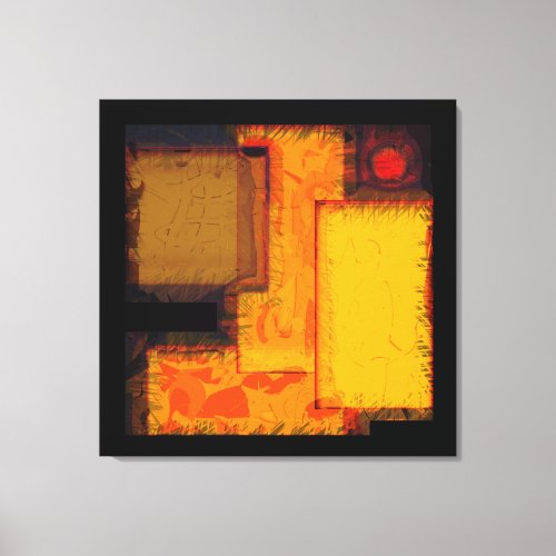 NY City Blocks Urban Abstract Canvas Print