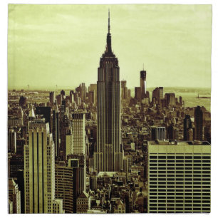 NY City Skyline Empire State Building, LM6 Napkin