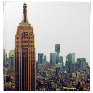 NY City Skyline ESB, LM 7 Cloth Napkin