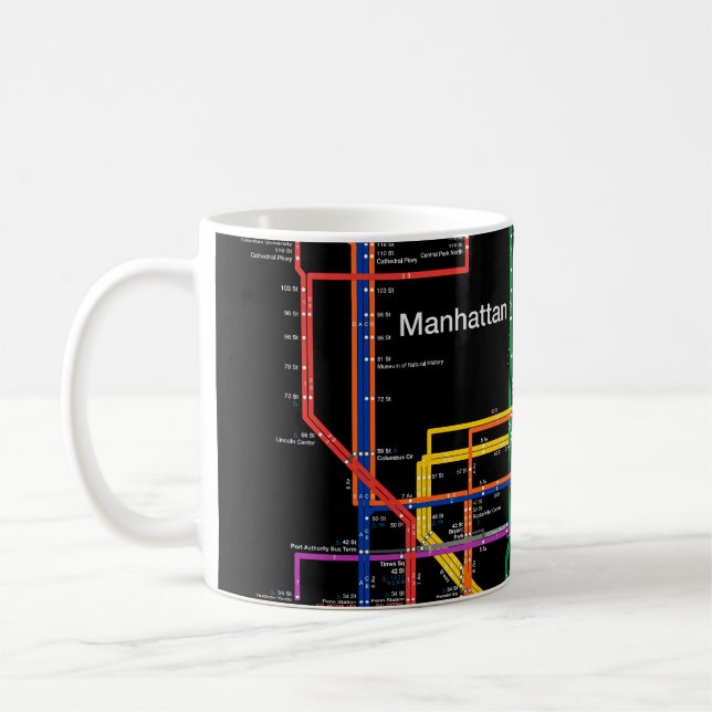 NY-City subway map Coffee Mug (Left)