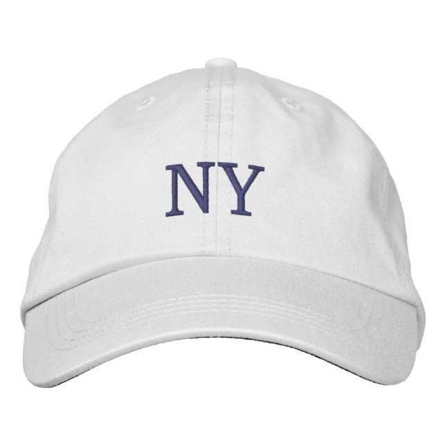 NY EMBROIDERED BASEBALL CAP (Front)