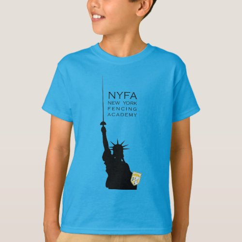 NY Fencing Statue of Liberty Kids Tee