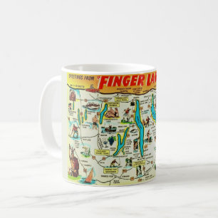 NY Finger Lakes Map Mug
