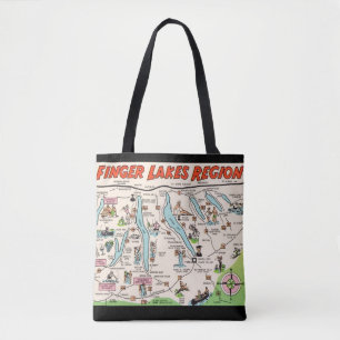 NY Finger Lakes Shoulder Tote Bag