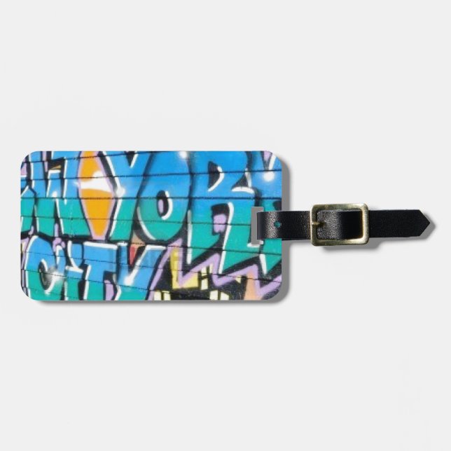 ny graffiti luggage tag (Front Horizontal)