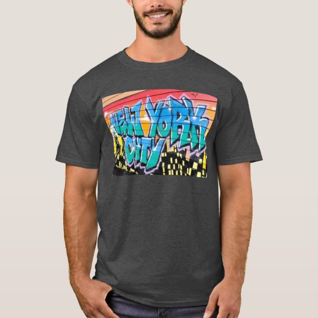 ny graffiti new york city hip tee shirt (Front)