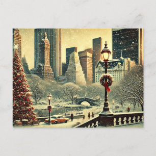 NY - Iconic Holiday Magic in the Big Apple Postcard