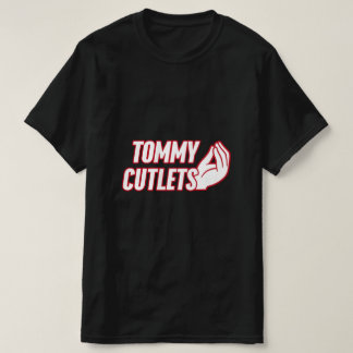 NY Italian Hand Gesture Tommy Cutlets Football Qua T-Shirt