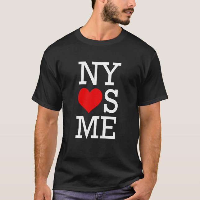 NY Loves Me I Heart New York T-Shirt (Front)