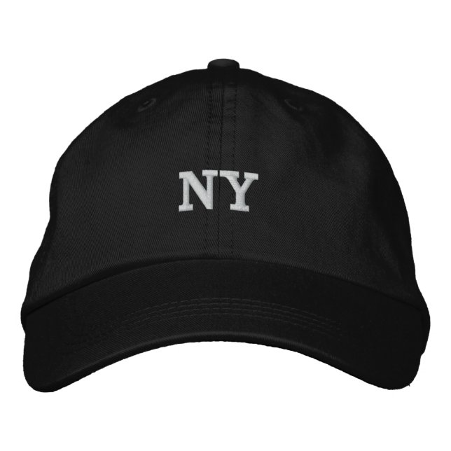 NY New York City Embroidered Baseball Hat (Front)