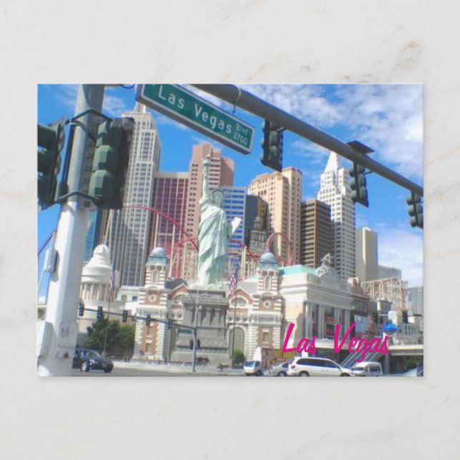 NY NY Las Vegas Blvd Postcard (Front)