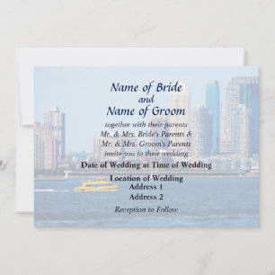 NY - NY Water Taxi Wedding Products Invitation