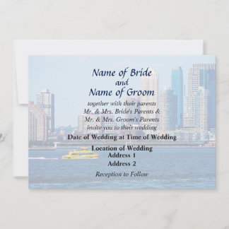 NY - NY Water Taxi Wedding Products Invitation