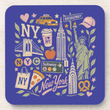 ny retro collage design