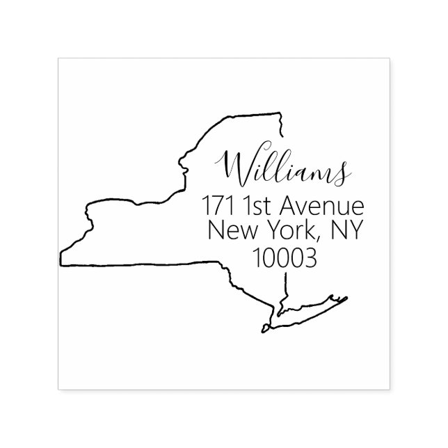 NY | State of New York Return Address Stamp (Design)