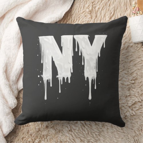 NY Street Vibes Throw Pillow