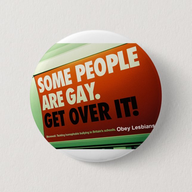 NY Train Message Pinback Button (Front)