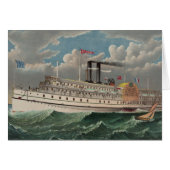 NY Voyage Grand Paddlewheel Steamboat The Pilgrim  (Front Horizontal)