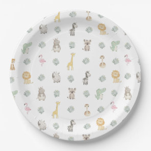 Nyala Safari Animals Birthday Paper Plates