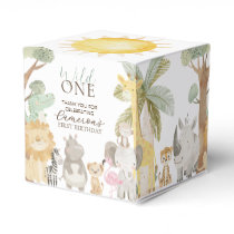 Nyala Safari Animals First Birthday Favor Boxes