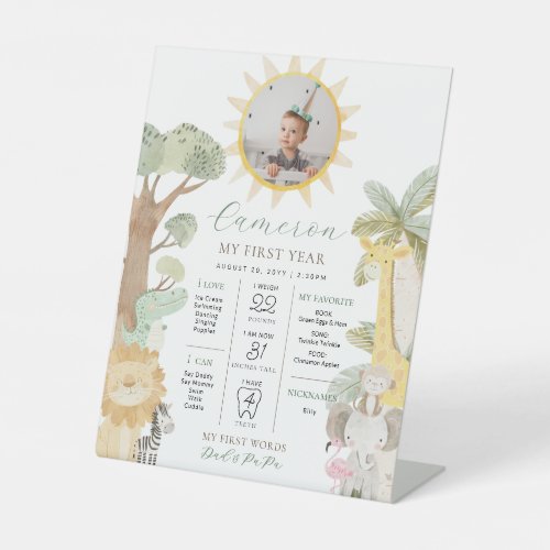 Nyala Safari Animals First Birthday Milestone