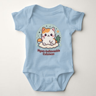 Nyan-believable Cuteness – Cute Kawaii Cat Baby Bodysuit