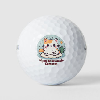 Nyan-believable Cuteness – Cute Kawaii Cat Golf Balls