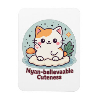 Nyan-believable Cuteness – Cute Kawaii Cat Magnet