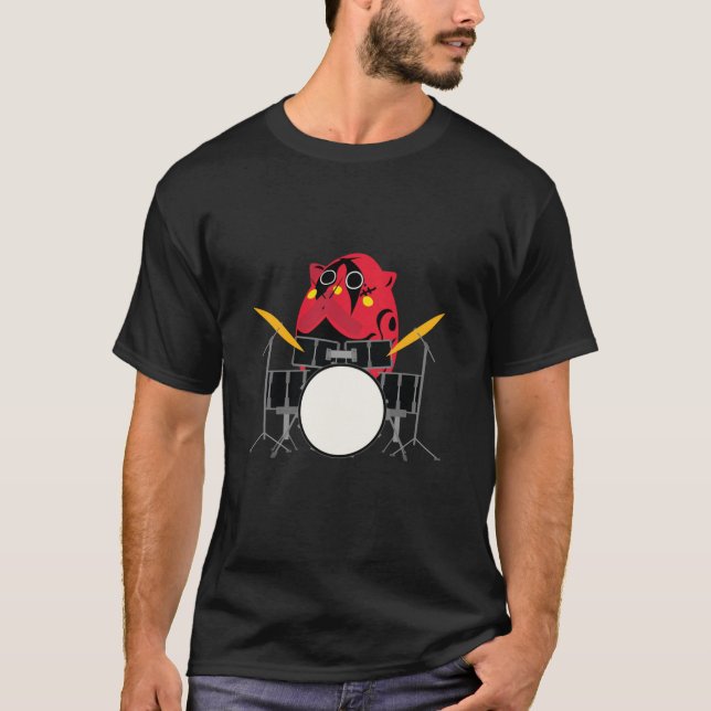Nyango Star Mascot Drummer  T-Shirt (Front)