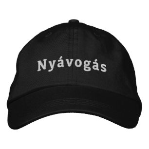 Nyávogás White Logo Embroidered Baseball Cap