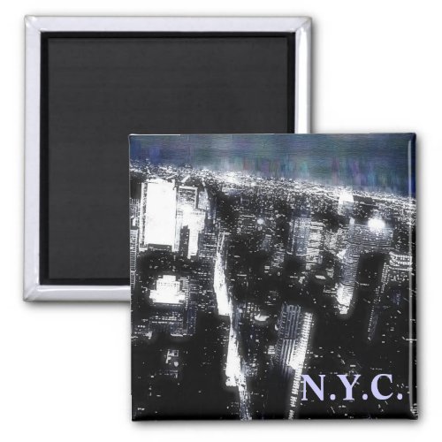 NYC Aerial New York City Magnet