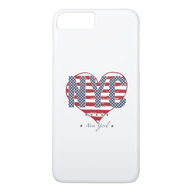 NYC American Flag Heart Case-Mate iPhone Case (Back)
