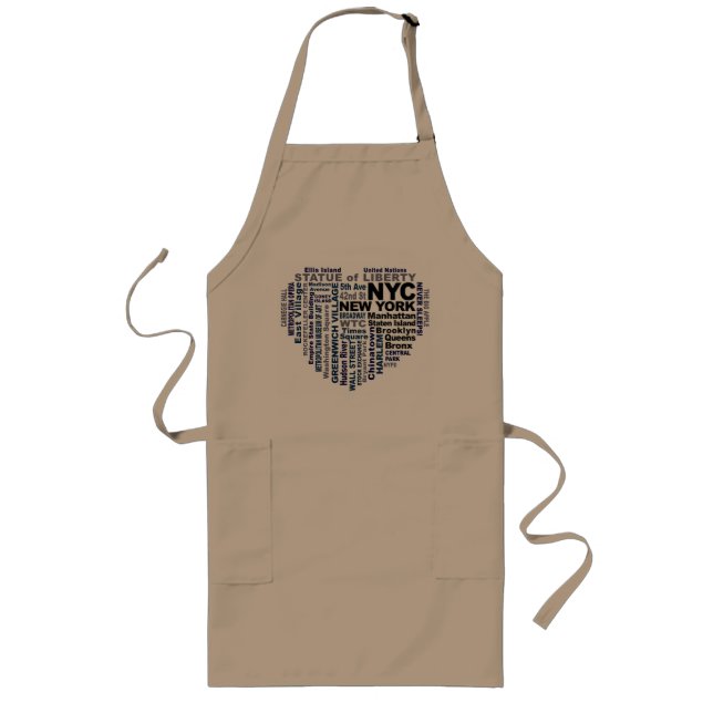 NYC apron - choose style & color (Front)