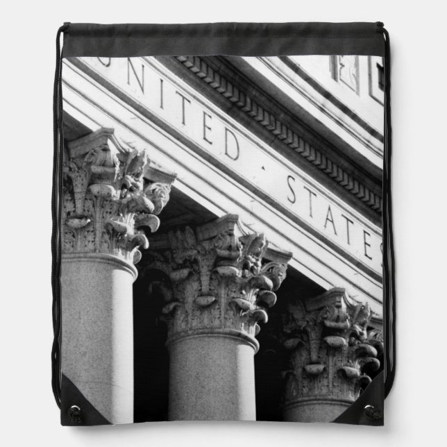 NYC Architecture VIII Drawstring Bag (Front)