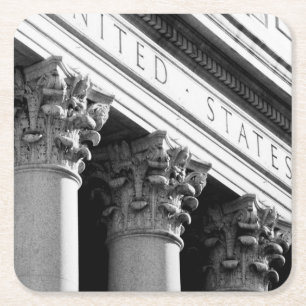 NYC Architecture VIII Square Paper Coaster