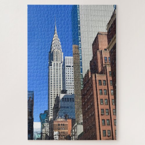 NYC Art Deco Skyscraper Chrysler Building Jigsaw Puzzle