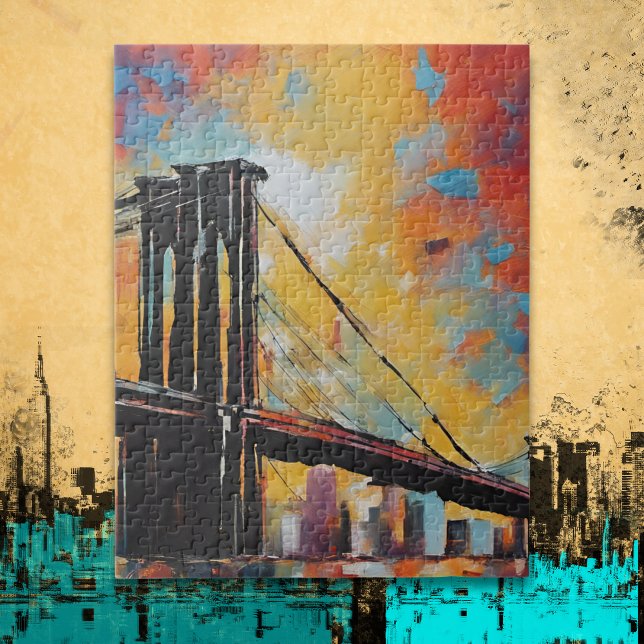 NYC at Sunset Abstract  Jigsaw Puzzle (Creator Uploaded)