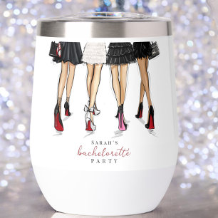 NYC Bachelorette Fashion Custom Favor Thermal Wine Tumbler