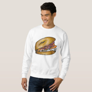 NYC Bagel Onion Cream Cheese Lox Capers Sweatshirt