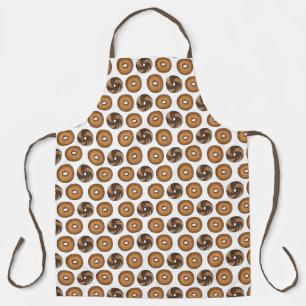 NYC Bagel Print Marble Rye Plain Breakfast Food Apron
