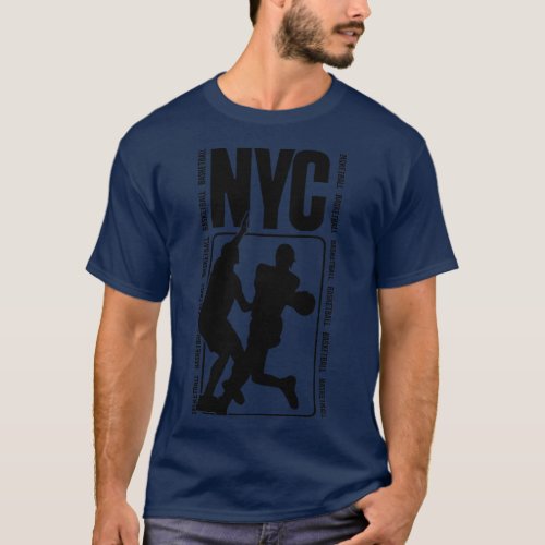 NYC Basketball Black T_Shirt